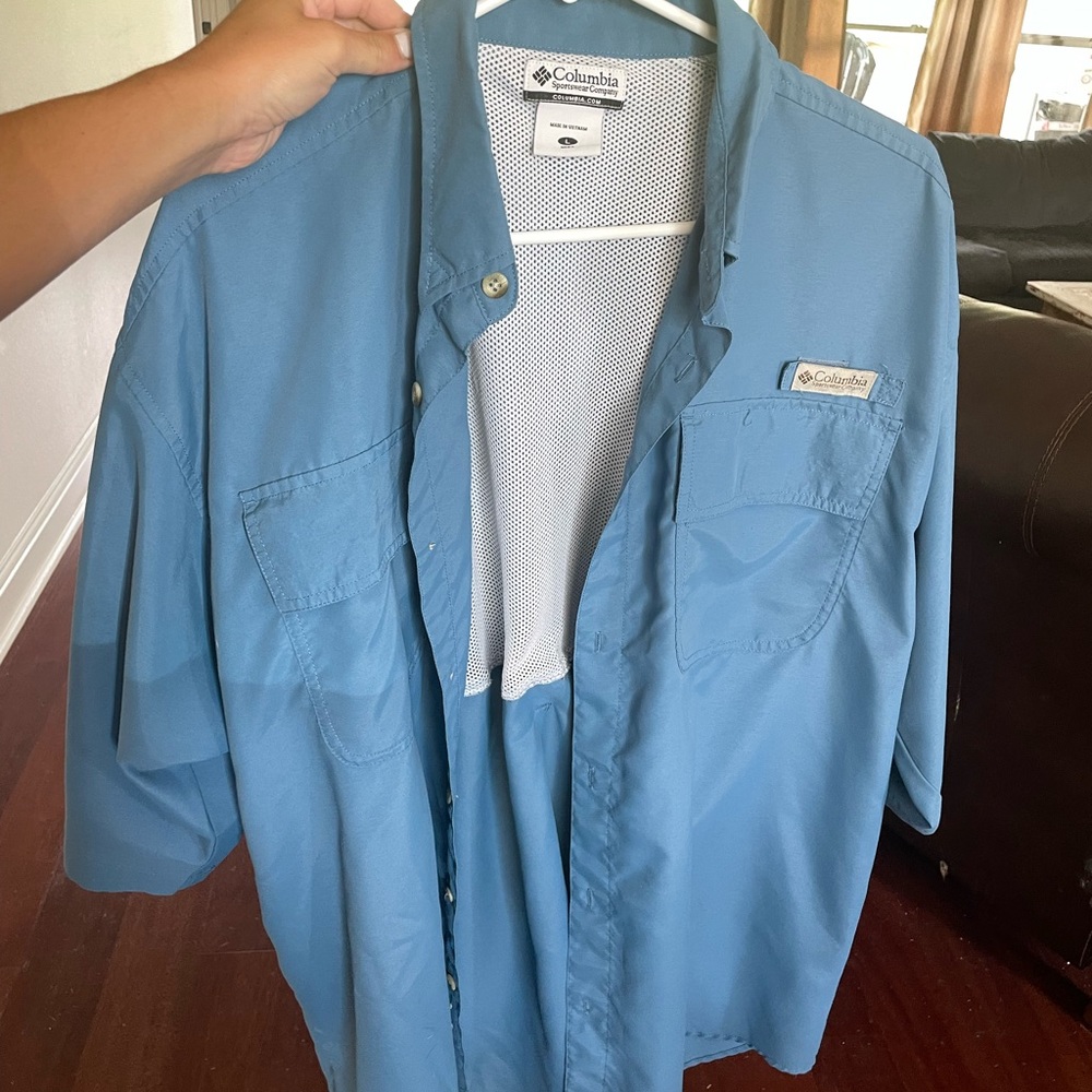 Mens Columbia Fishing Polo